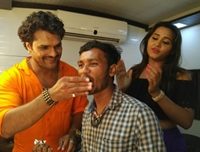 Rohit Shah Birthday Celebrated At Khesarilal Yadav Film Set