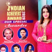 Indranee Talukdar Received Indian Achiever’s Award 2020 In Delhi