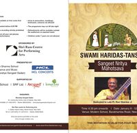 Music And Dance Will Effluent For Four Days In Delhi For Swami Haridas Tansen Sangeet Nritya Mahotsav