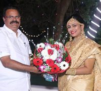 Mr. Gopal Shetty (MP) arrived to bless newly wedded Sumaiya Vinay Singh daughter of Vinay Kumar Singh