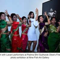 Vidya Balan inaugurates Padma Shri Sudharak Olwe’s Firefly Lavani photo exhibition at Nine Fish Art Gallery