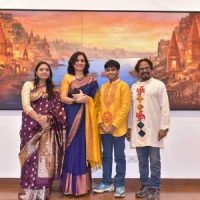 “Sacred India” 17th Solo Show Of Paintings By Renowned Artist Paramesh Paul At Nehru Centre Art Gallery