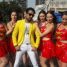 Actor Raju Singh Mahi with Monika Rai and Foreigners Completed A Song For Coming Film