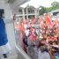 Mukesh Sahni Flagged Off  The Nishad Arakshan Sawand  Bus Tour