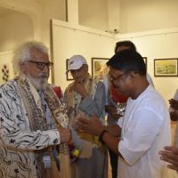 “UTSRIJI” A Group Show Of Paintings By 10 Contemporary Renowned Artists At Jehangir Art Gallery
